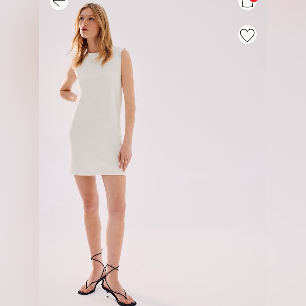 Sleeveless Jersey Dress Cream